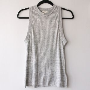 High Neck Knit Sweater Tank